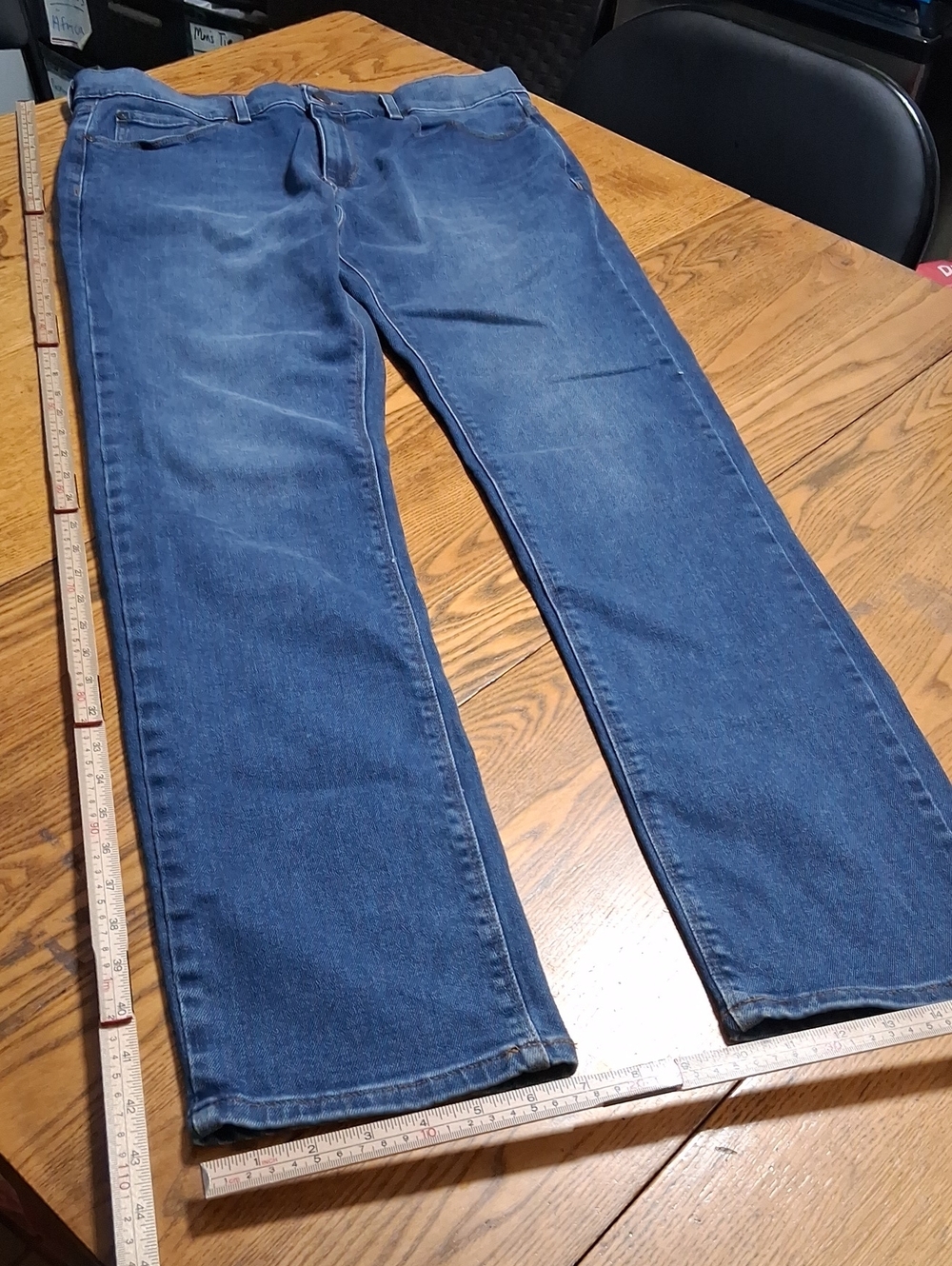 MOTT & BOW Jeans Mens 33 X 34 BLUE Preowned SLIM Denim (Fits 34 X 33) Used